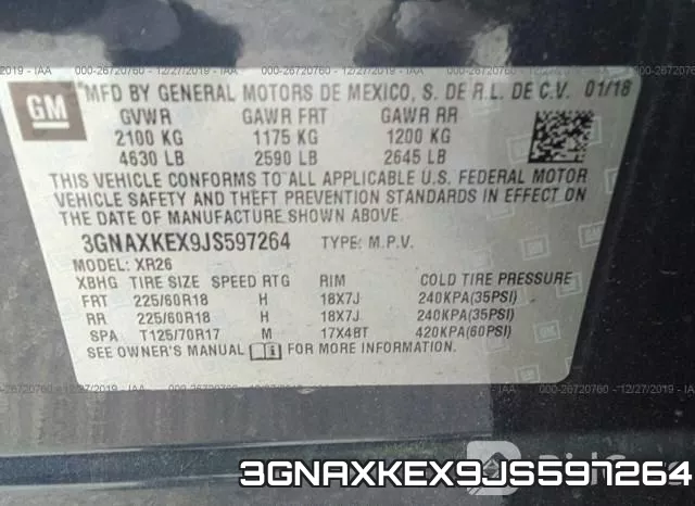 3GNAXKEX9JS597264 фото 10