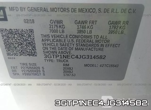 3GTP1NEC4JG314582 фото 10