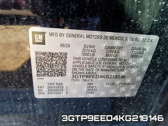 3GTP9EED4KG218146 фото 2