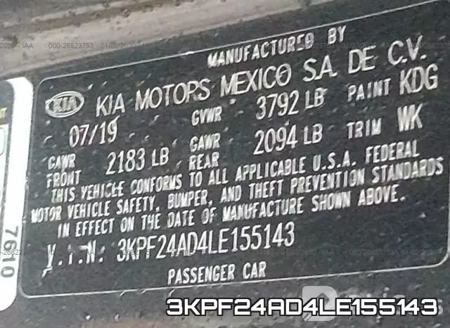 3KPF24AD4LE155143 фото 10