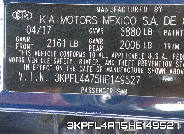 3KPFL4A75HE149527 фото 10