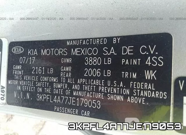 3KPFL4A77JE179053 фото 10