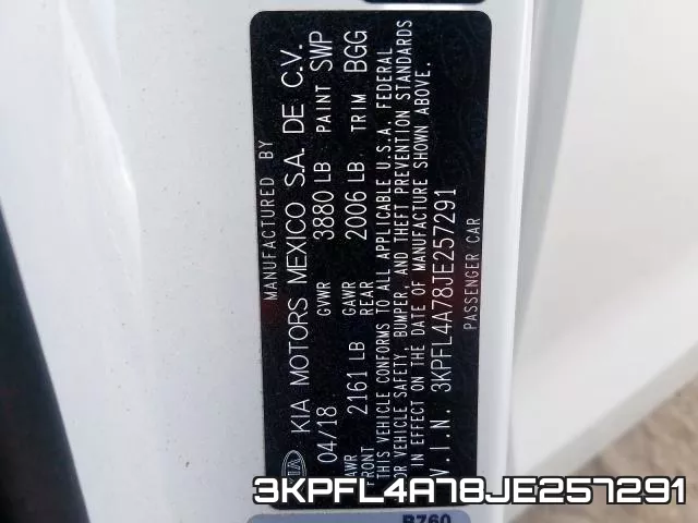 3KPFL4A78JE257291 фото 2