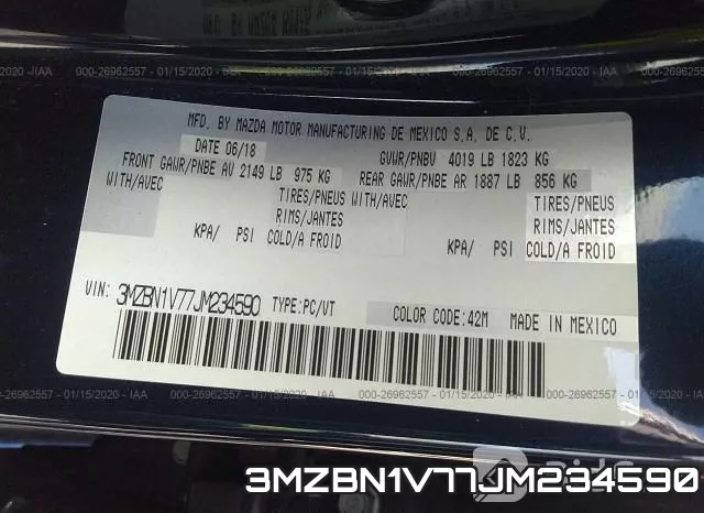 3MZBN1V77JM234590 фото 10
