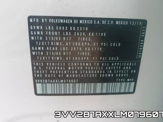 3VV2B7AXXLM079607 фото 2