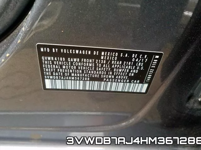 3VWDB7AJ4HM367288 фото 2