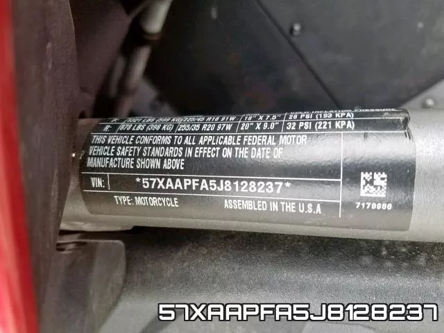 57XAAPFA5J8128237 фото 2