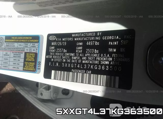 5XXGT4L37KG363500 фото 10