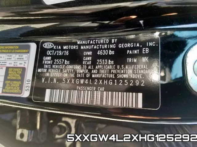 5XXGW4L2XHG125292 фото 2