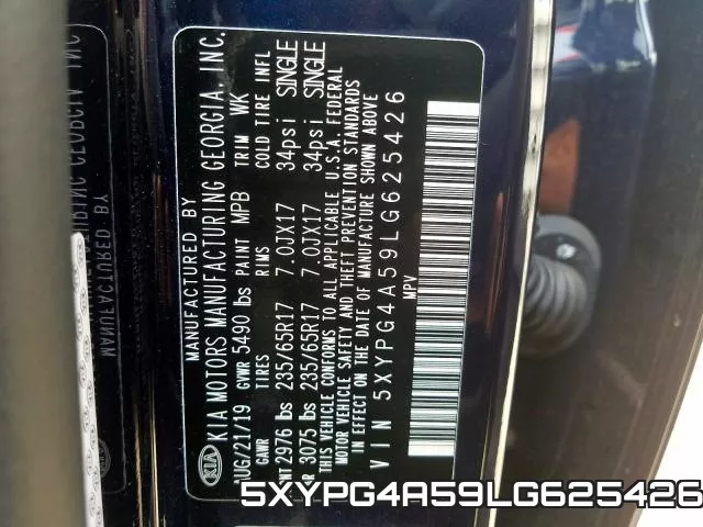 5XYPG4A59LG625426 фото 2