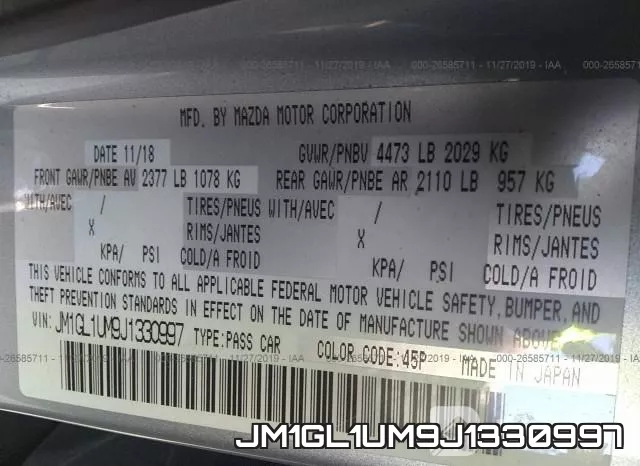 JM1GL1UM9J1330997 фото 10
