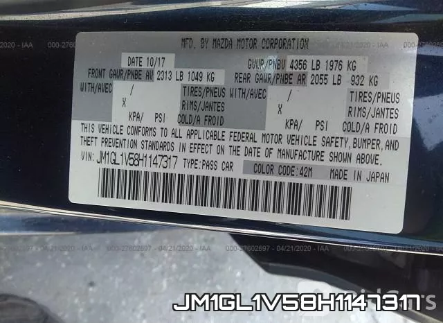 JM1GL1V58H1147317 фото 10