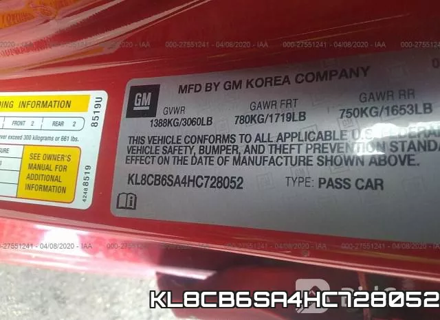 KL8CB6SA4HC728052 фото 10