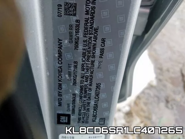 KL8CD6SA1LC407265 фото 2