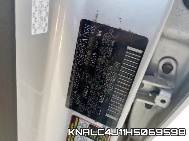 KNALC4J11H5069598 фото 2