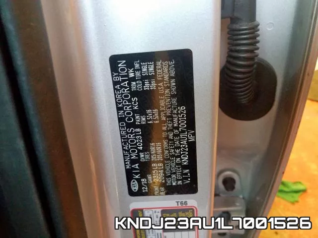 KNDJ23AU1L7001526 фото 2