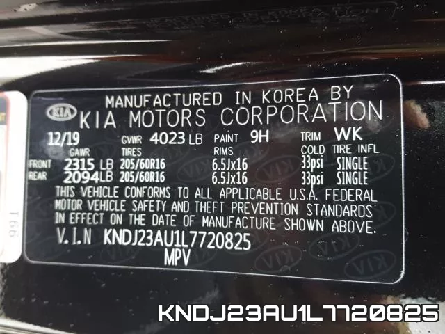 KNDJ23AU1L7720825 фото 2