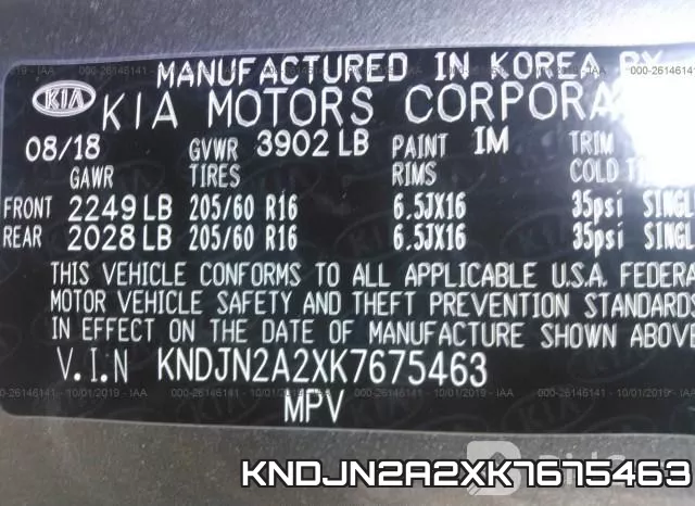 KNDJN2A2XK7675463 фото 10