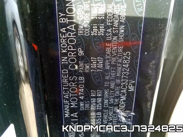 KNDPMCAC3J7324825 фото 2