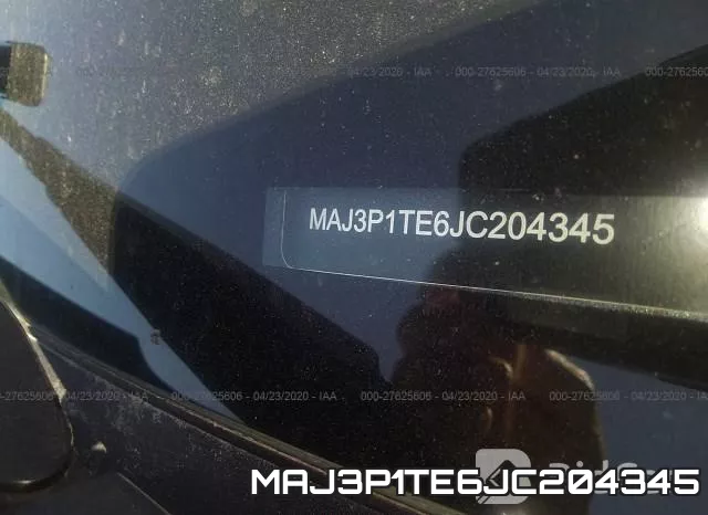 MAJ3P1TE6JC204345 фото 10