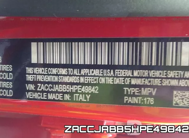 ZACCJABB5HPE49842 фото 10
