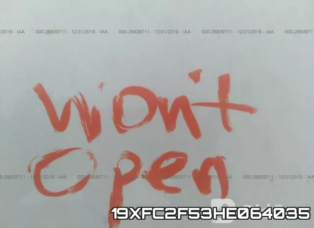 19XFC2F53HE064035 фото 2
