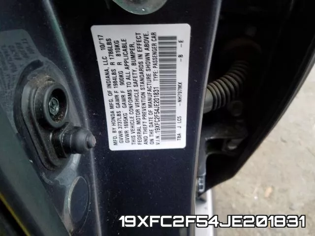 19XFC2F54JE201831 фото 2