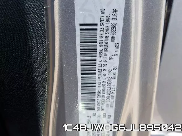 1C4BJWDG6JL895042 фото 2