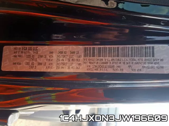 1C4HJXDN3JW196609 фото 2