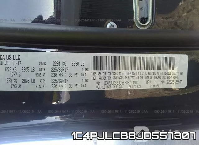 1C4PJLCB8JD557307 фото 10