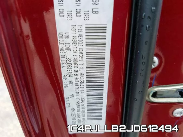 1C4PJLLB2JD612494 фото 2