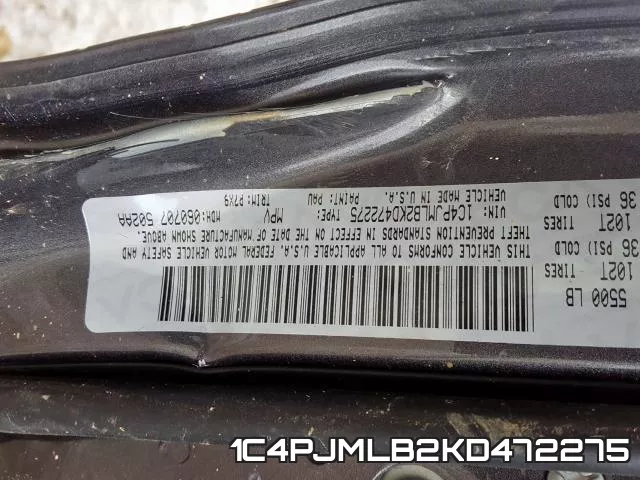 1C4PJMLB2KD472275 фото 2