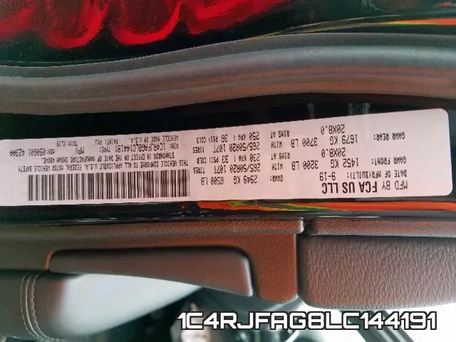 1C4RJFAG8LC144191 фото 2