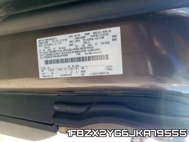1FBZX2YG6JKA79555 фото 2