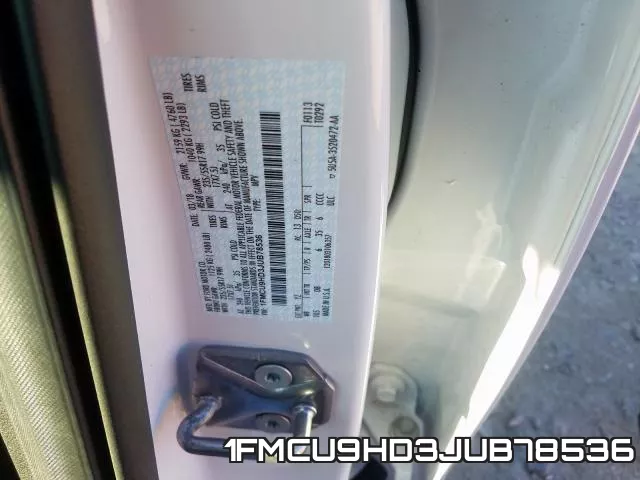 1FMCU9HD3JUB78536 фото 2