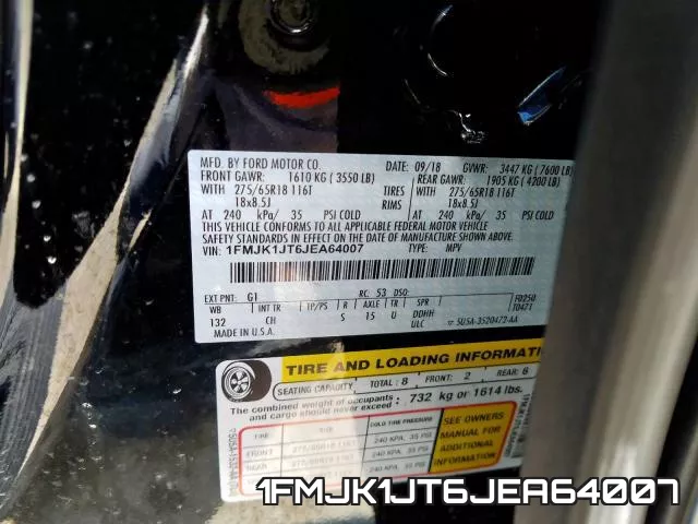 1FMJK1JT6JEA64007 фото 2