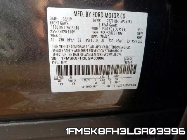 1FMSK8FH3LGA03996 фото 2