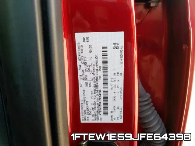 1FTEW1E59JFE64398 фото 2