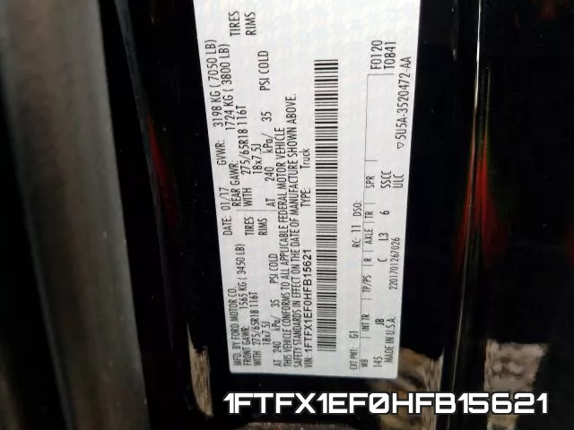 1FTFX1EF0HFB15621 фото 2