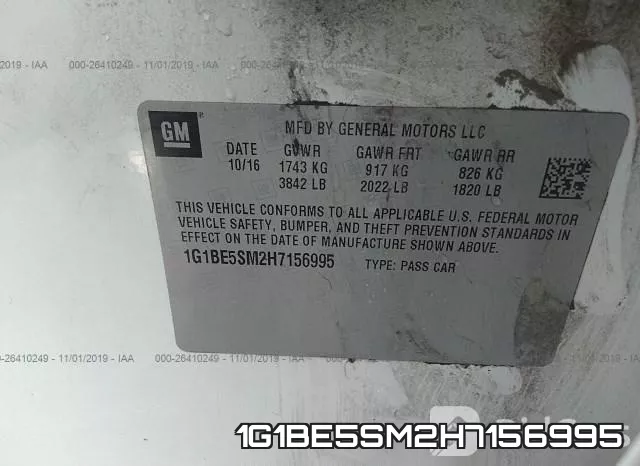 1G1BE5SM2H7156995 фото 10