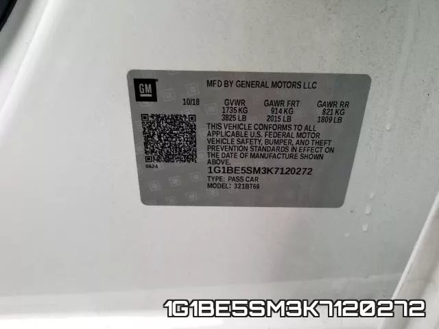 1G1BE5SM3K7120272 фото 2