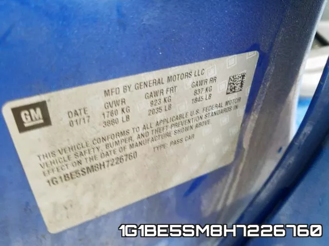 1G1BE5SM8H7226760 фото 2