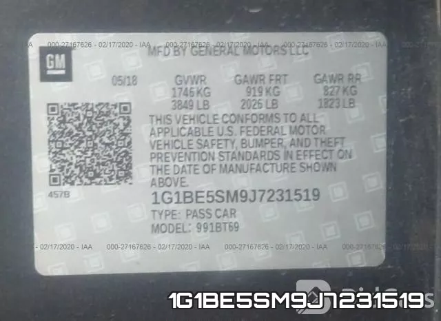 1G1BE5SM9J7231519 фото 10