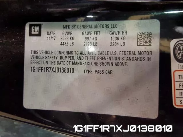 1G1FF1R7XJ0138010 фото 2