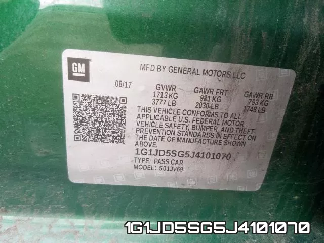 1G1JD5SG5J4101070 фото 2