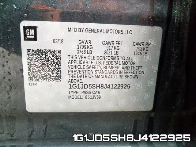 1G1JD5SH8J4122925 фото 2