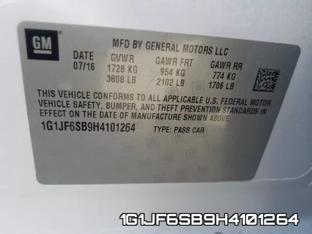 1G1JF6SB9H4101264 фото 2