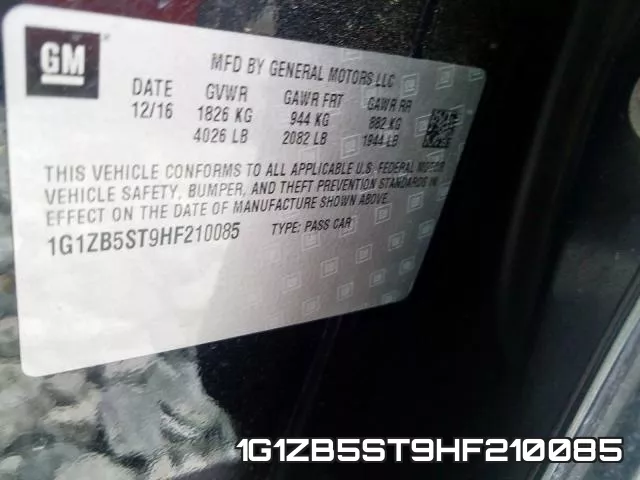 1G1ZB5ST9HF210085 фото 2