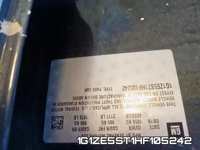 1G1ZE5ST1HF105242 фото 2