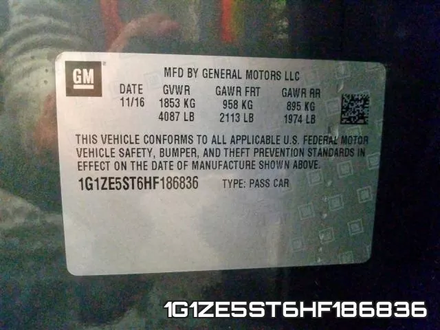 1G1ZE5ST6HF186836 фото 2